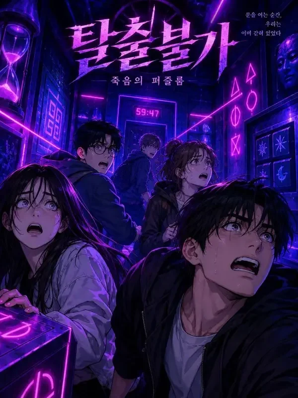 密室游戏-悬疑惊悚韩漫封面 《密室游戏》韩漫封面-悬疑惊悚